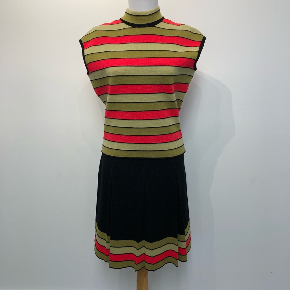 Vintage 60s Knit 2 pc Skirt Set